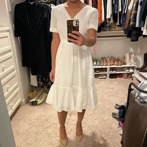 Gal meets glam white dress